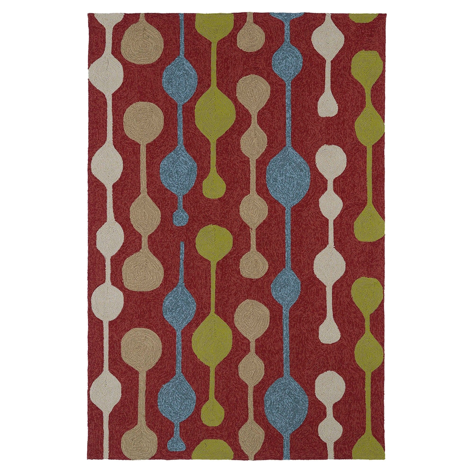 kaleen rugs home and porch party lights indoor outdoor area rug red 9 x12