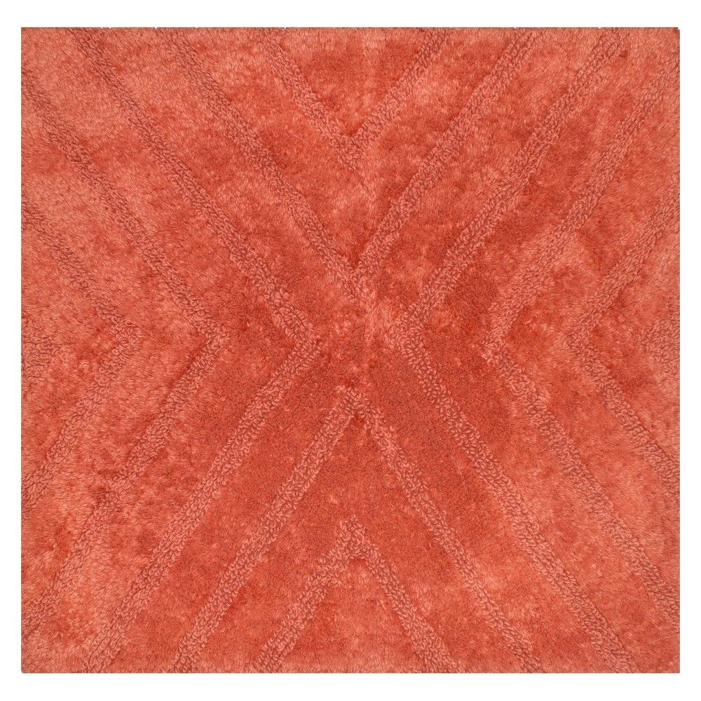 square bath rug wave light red nate berkus