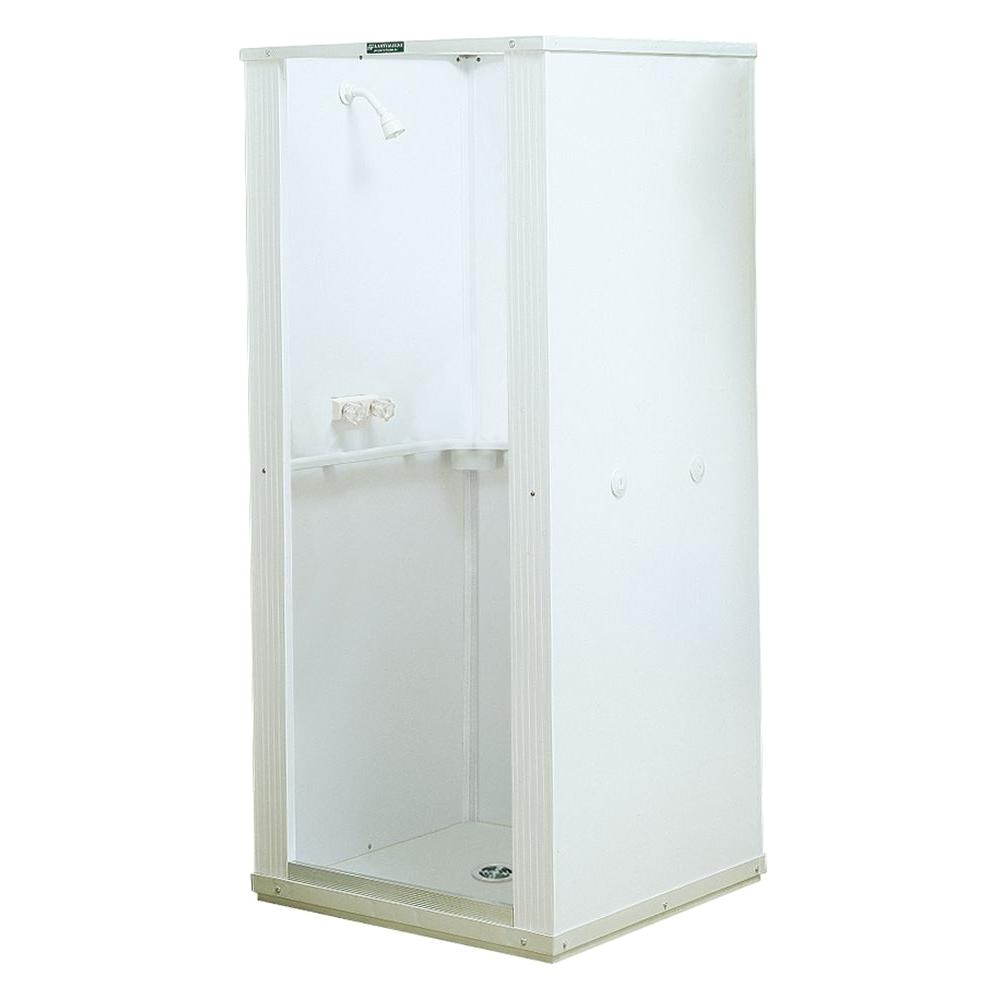 durastall 32 in x 32 in x 75 in shower stall with standard