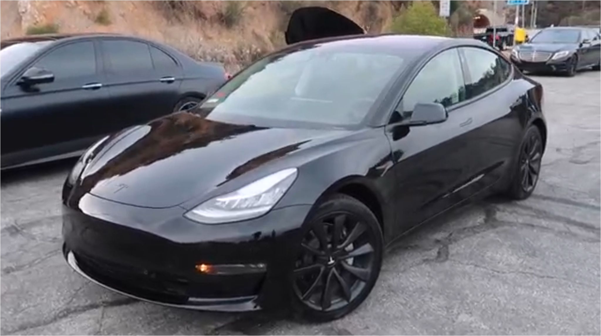 tesla model 3 spotted testing with roof racks tesla motors pinterest roof rack and tesla motors
