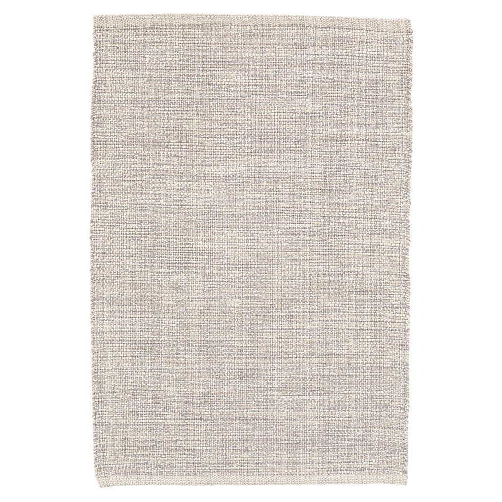 marled grey woven cotton rug design by dash albert