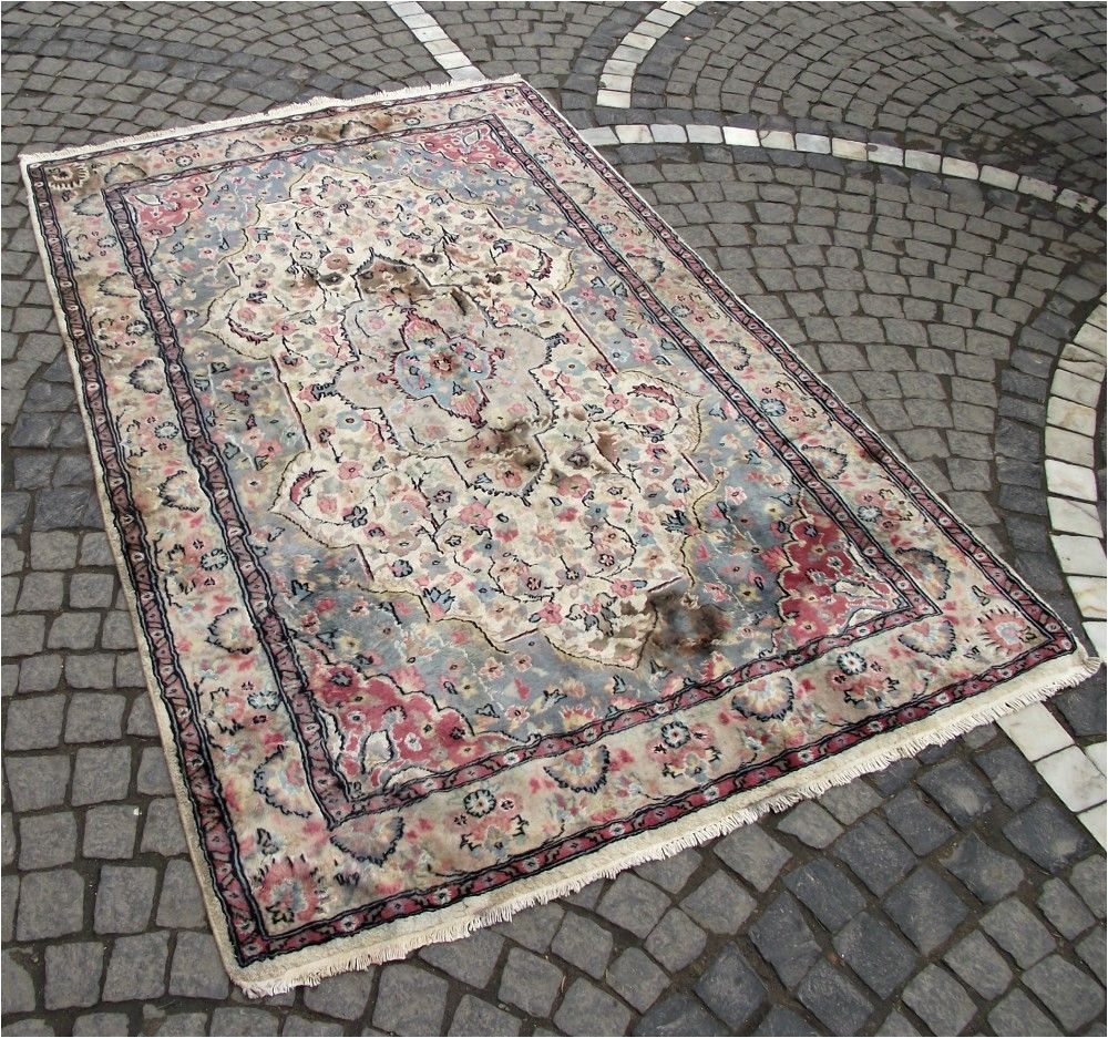 handknotted antique rug 50 4 x 74 8 vintage kilim thin wool area