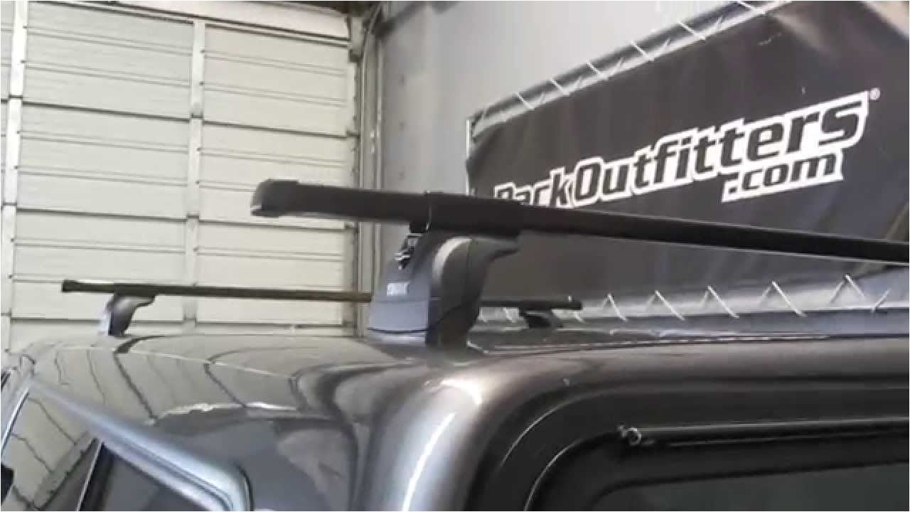 Thule Truck topper Rack Truck Cap Camper Shell with Thule Podium Fixed Point Roof Rack by