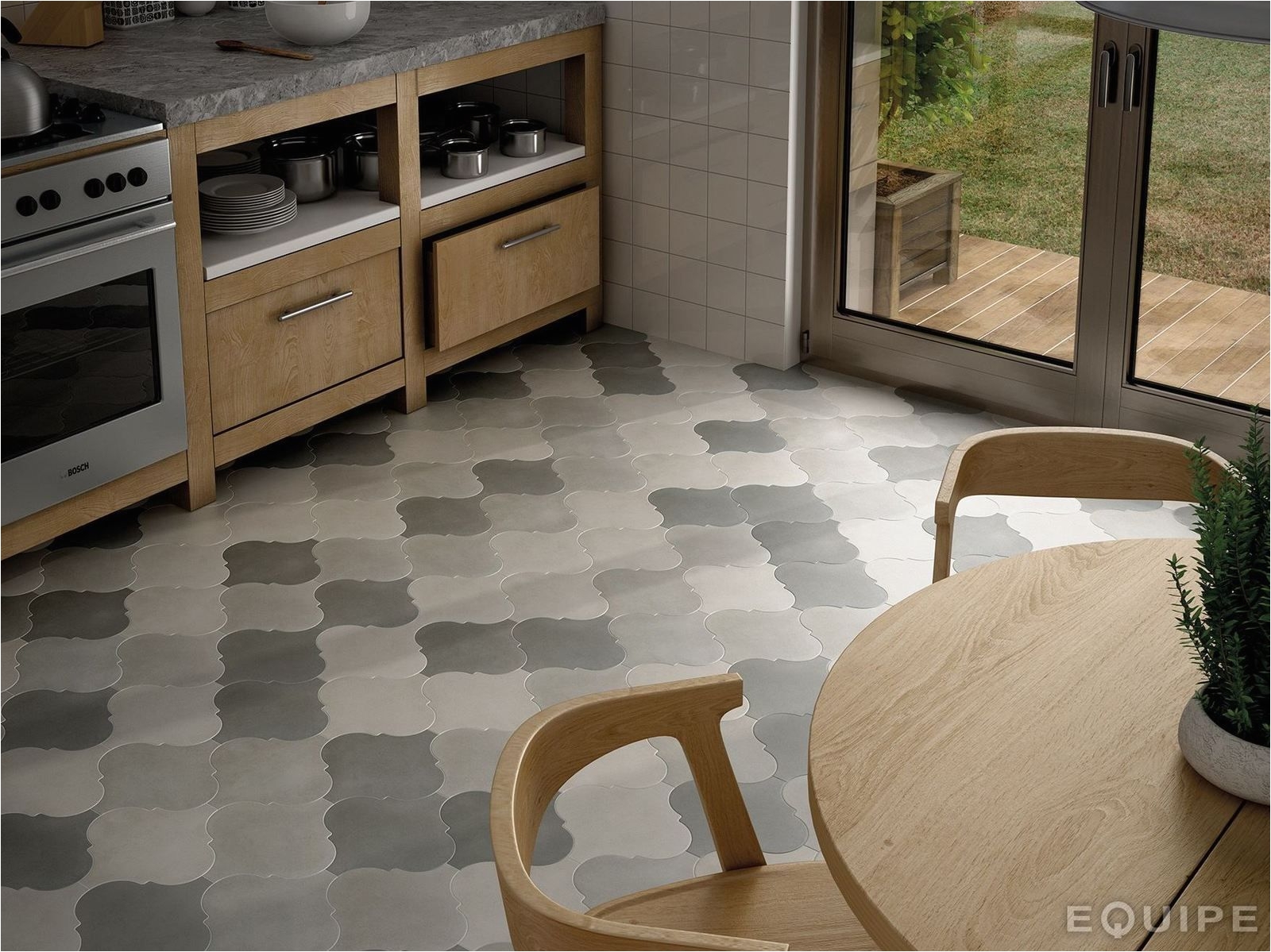 arabesque tile floor kitchen grey 9 jpg