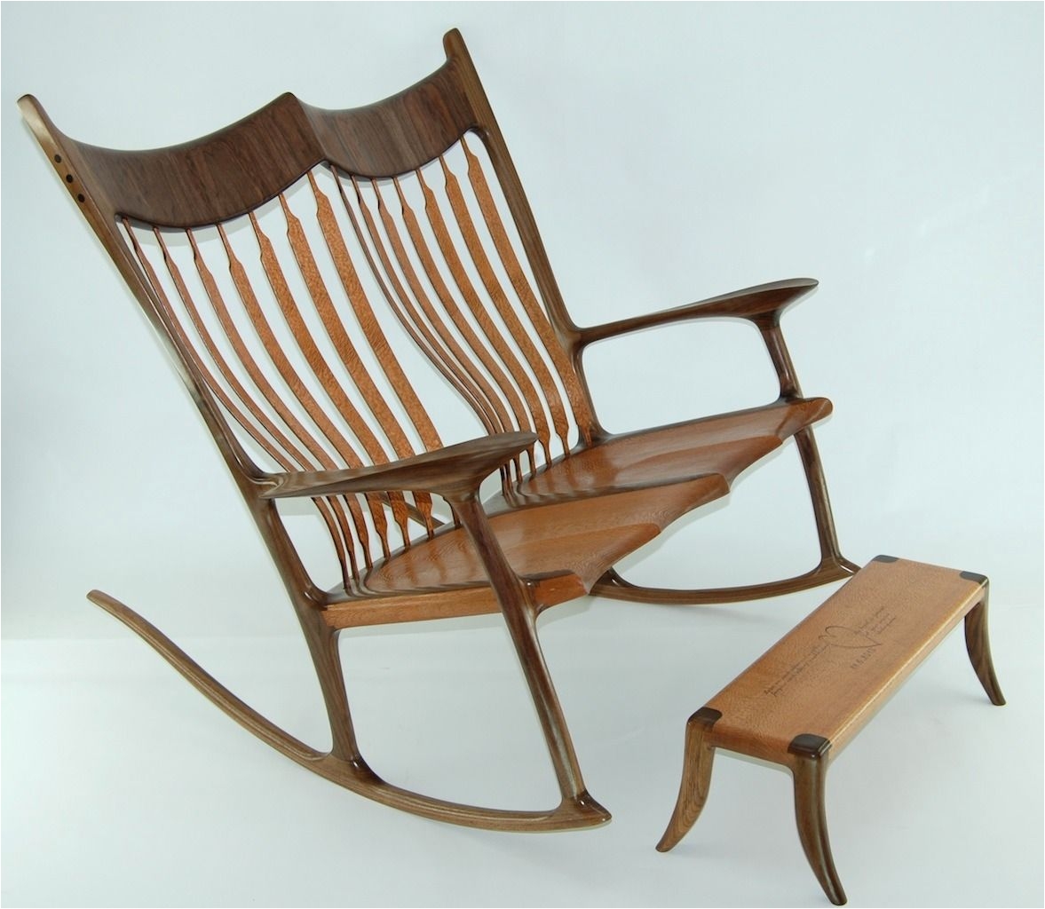 Timber Ridge Chairs Canada Canadian Woodworks Custom Double Wooden Rocking Chair Walnut