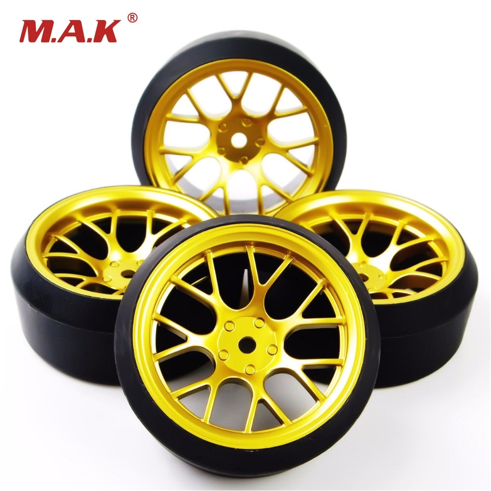 1 10 rc car drift tires tyre wheel rim 4pcs set dhg pp0370