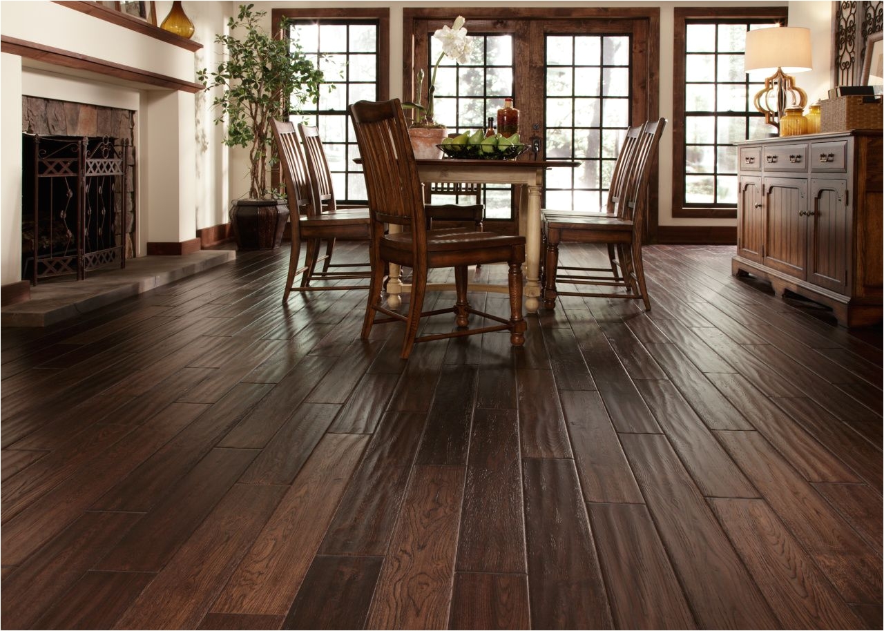 scraped wood floors