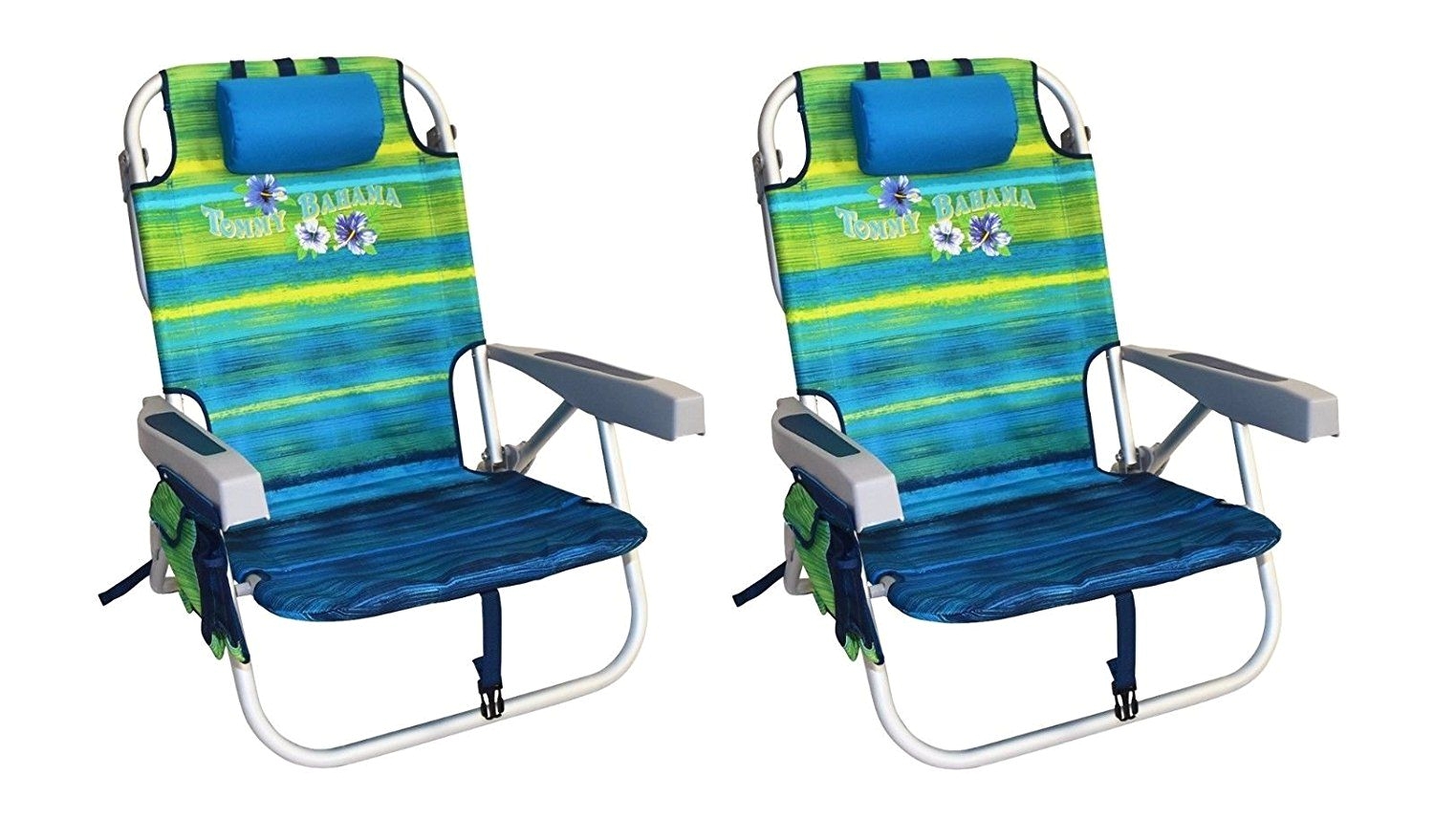 Tommy Bahama Heavy Duty Beach Chairs 2 tommy Bahama Backpack Cooler Beach Chairs Green New This is An