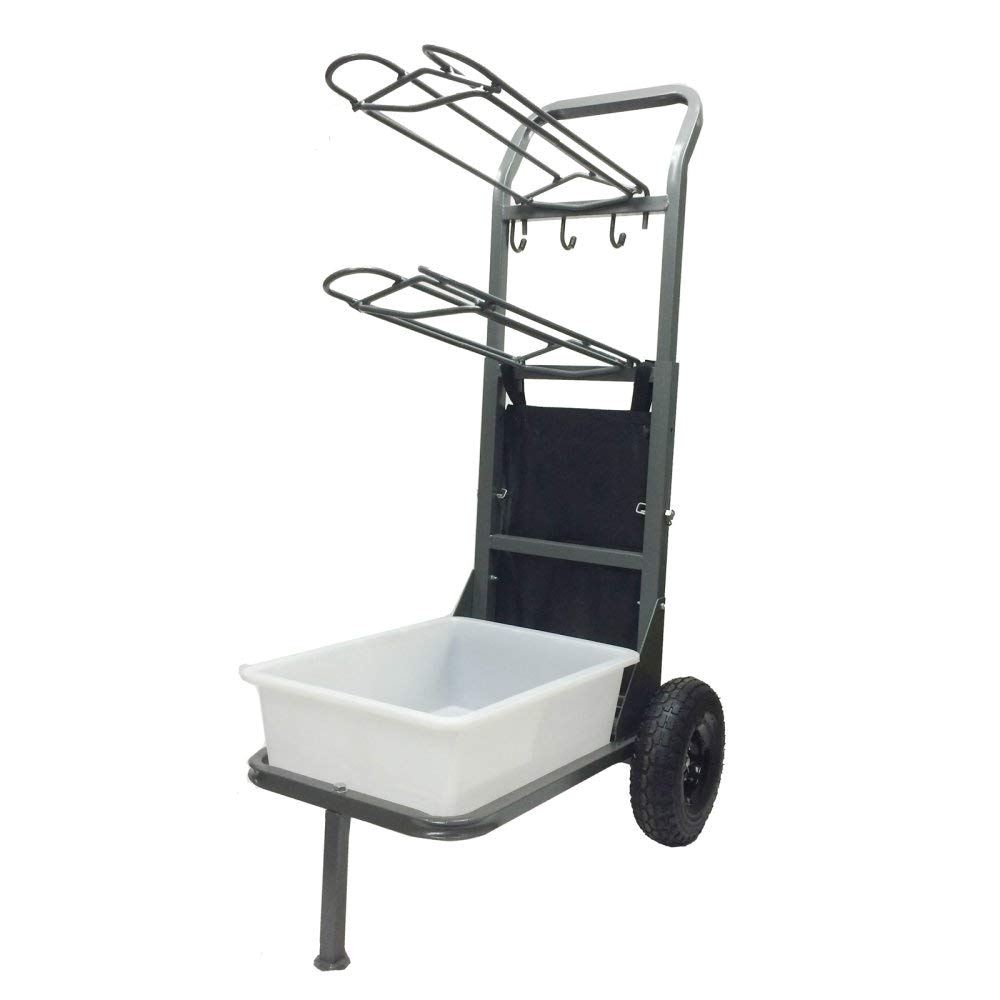 amazon com high country plastics two wheel saddle rack cart sports outdoors