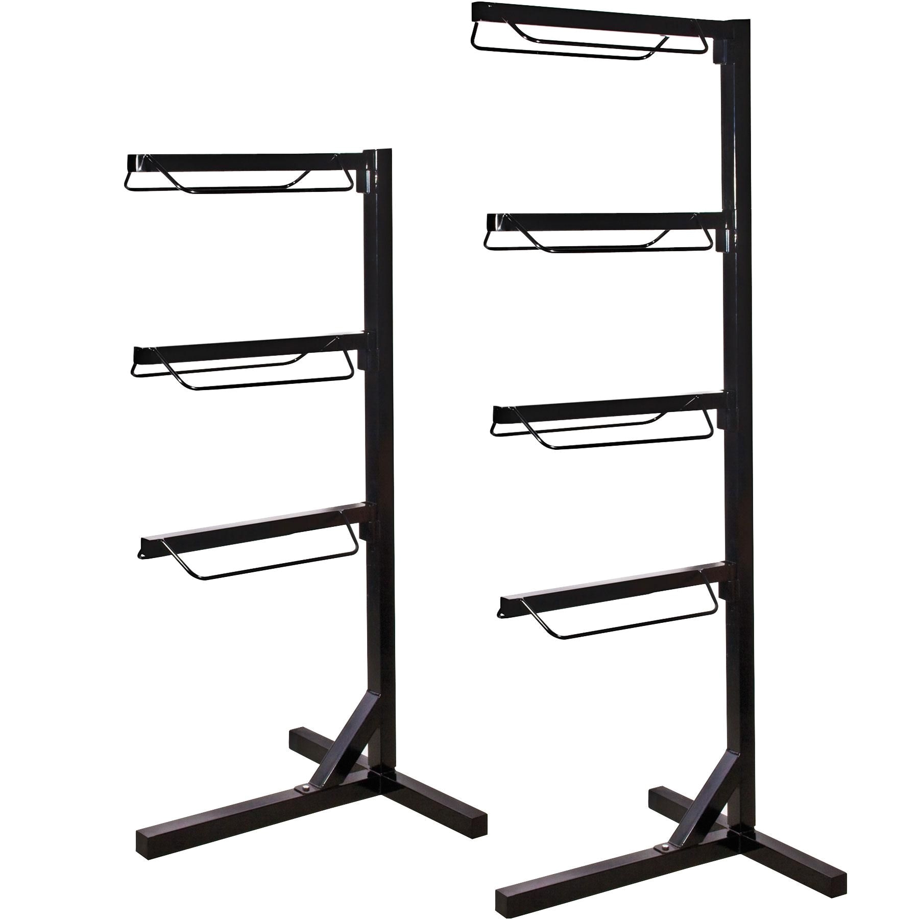 this free standing heavy duty steel rack will properly hold your english and western saddles and can be dissambled in a few minutes to easily use at show