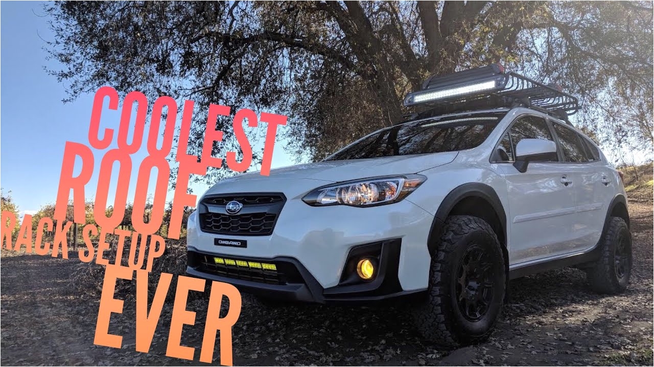 the best 2018 subaru crosstrek roof rack setup ever