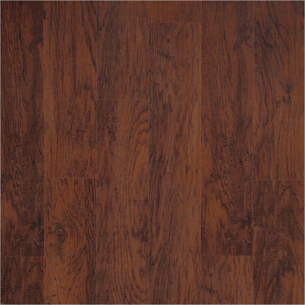 trafficmaster dark brown hickory 7 mm thick x 8 1 32 in wide