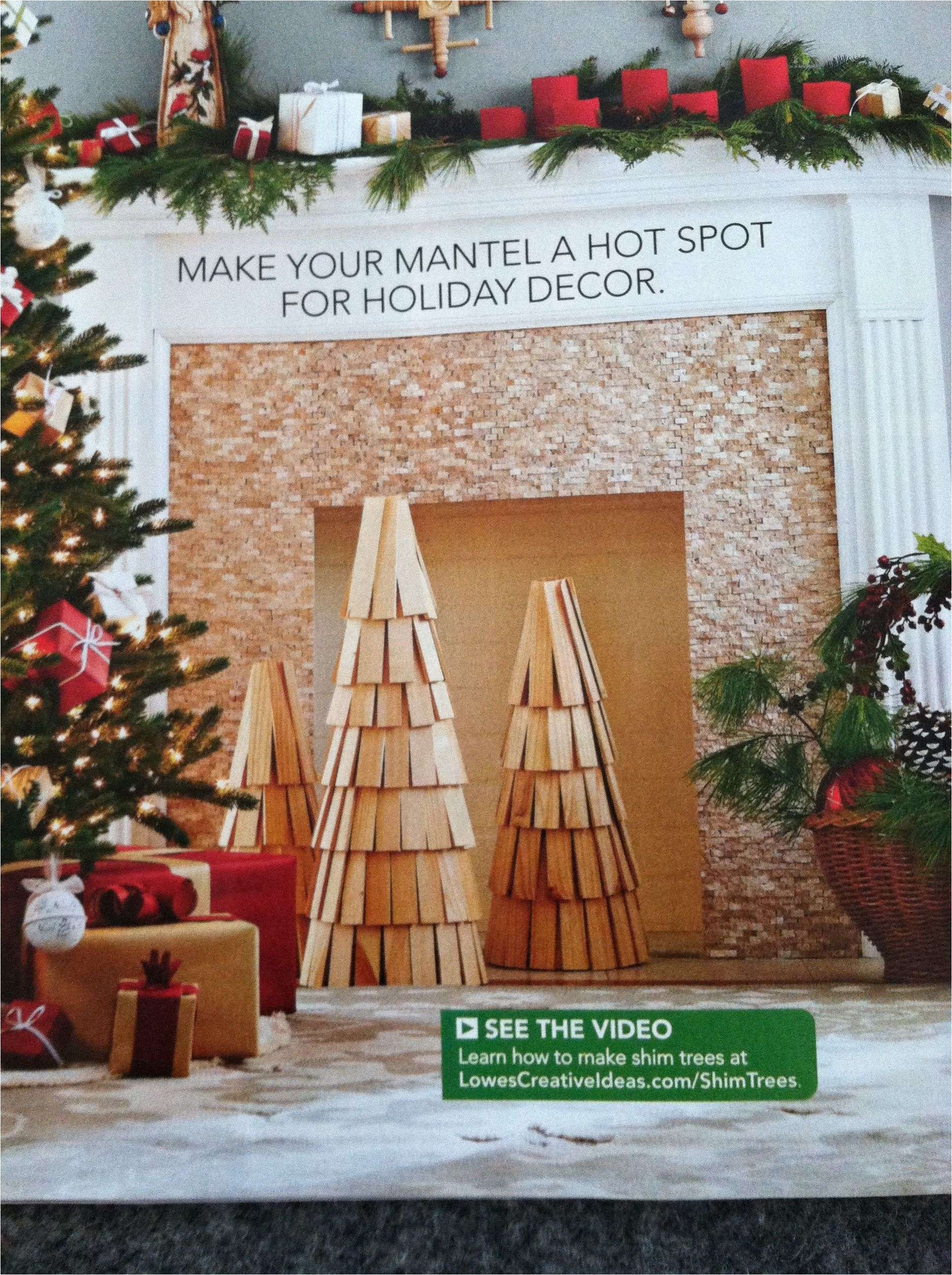 lowes creative ideas shim trees