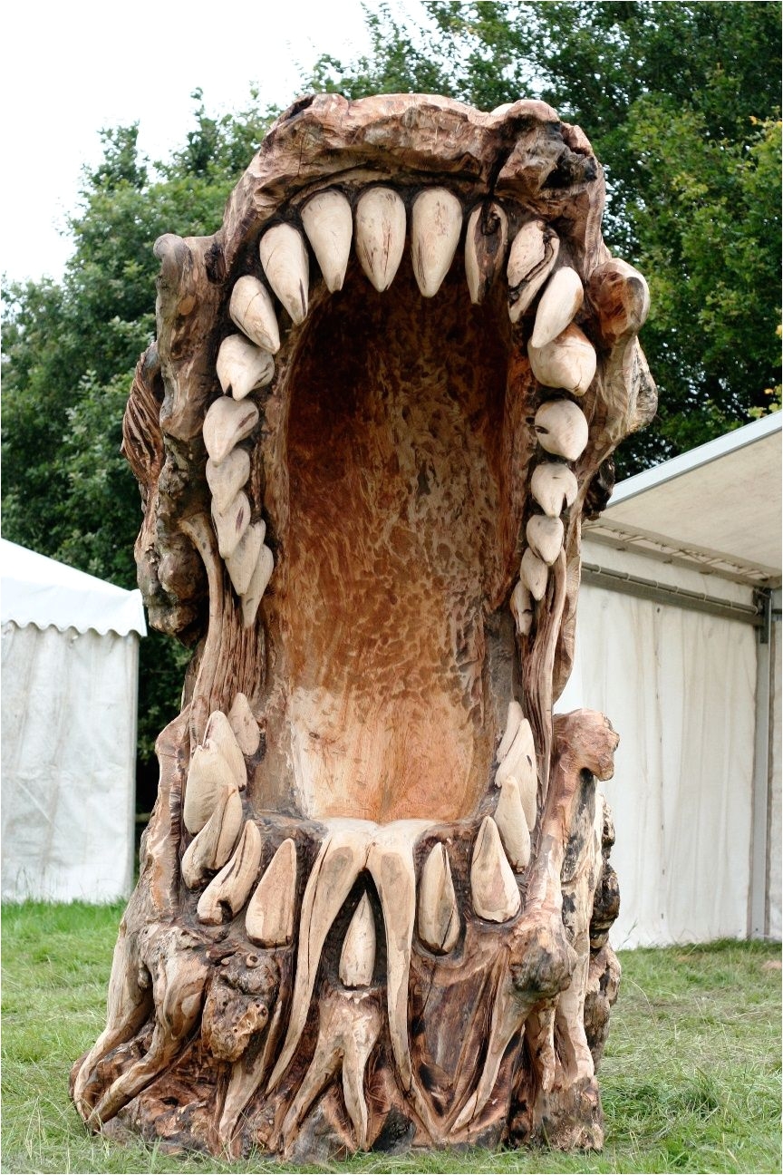 dragon chair matt crabb chainsaw artist