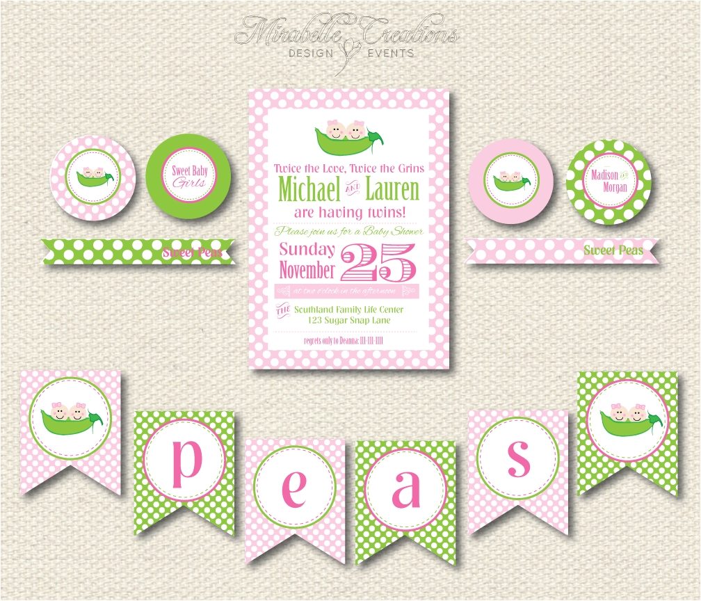 new to the shop two peas in a pod baby shower mirabelle creations