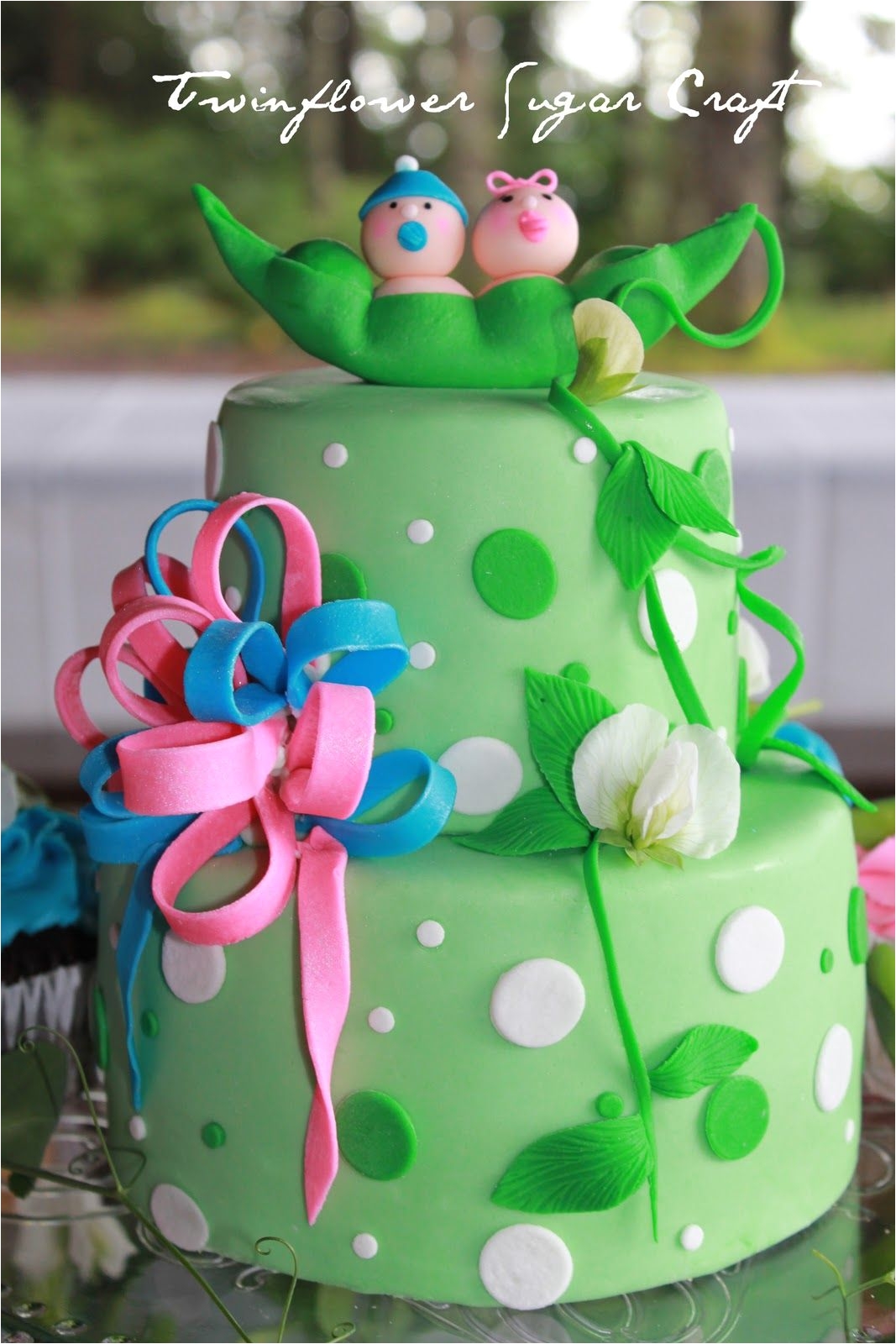 baby shower cake for twins two peas in a pod picture cakepins com
