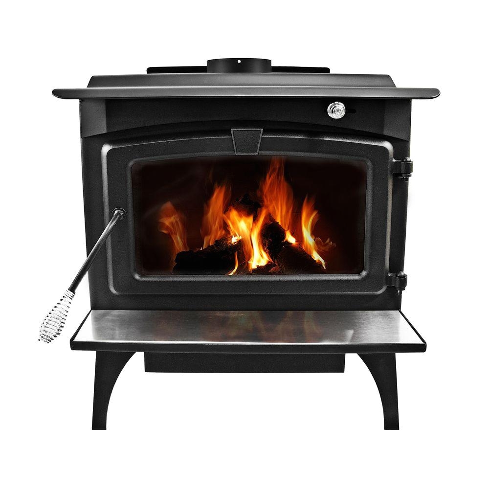 pleasant hearth 1 800 sq ft epa certified wood burning stove with blower