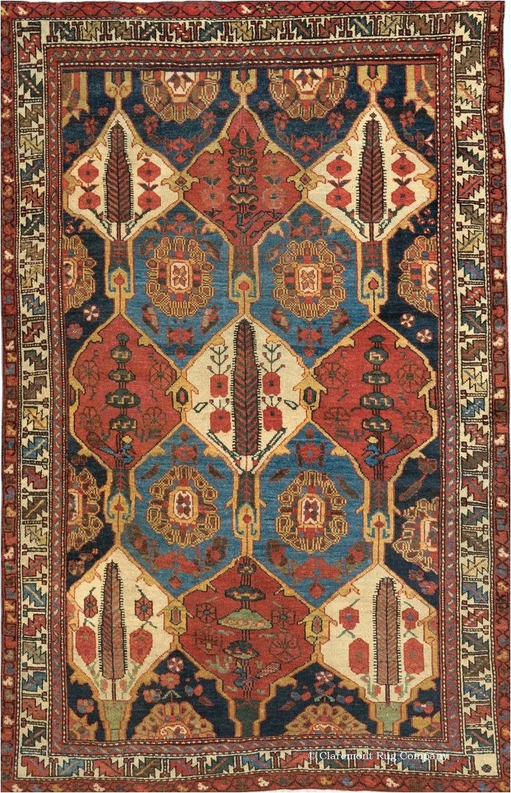 persian bakhtiari rug 4ft 4in x 6ft 9in late 19th century claremont gallery