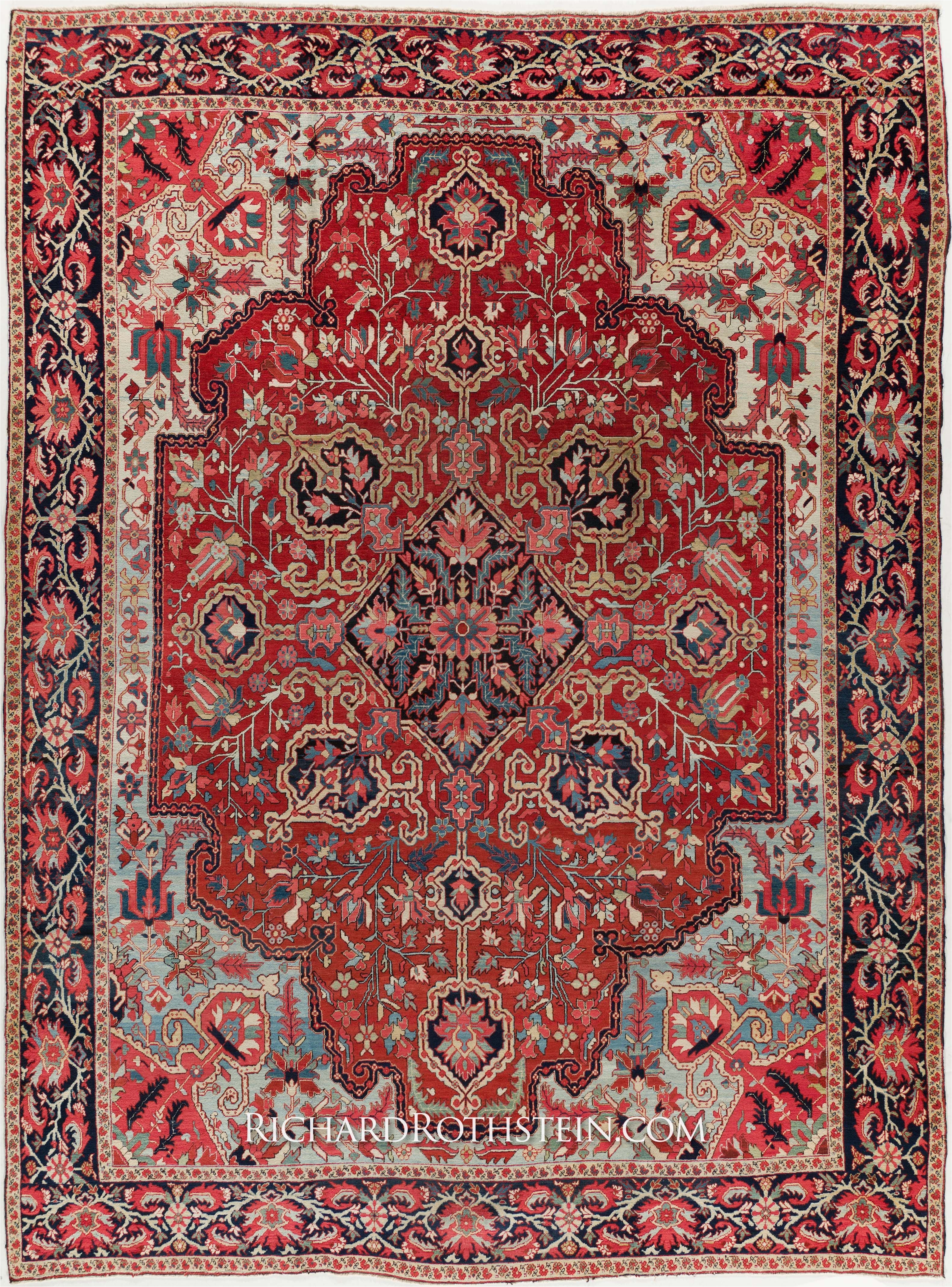 antique heriz serapi rug