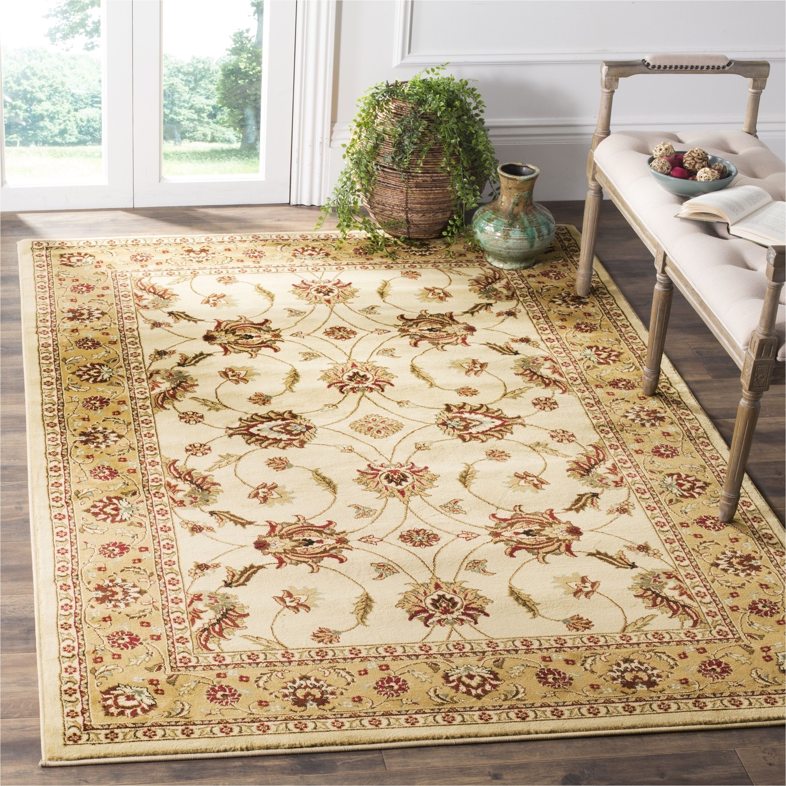 safavieh lyndhurst traditional oriental ivory beige rug x brown size x