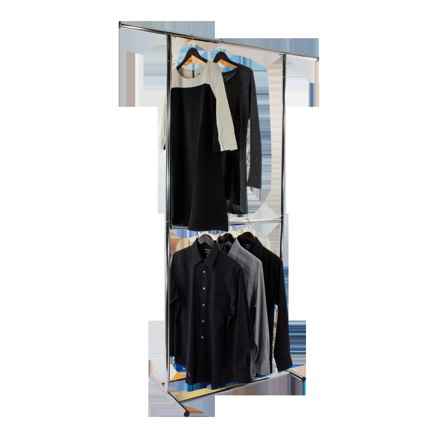 double hang garment rack by storables