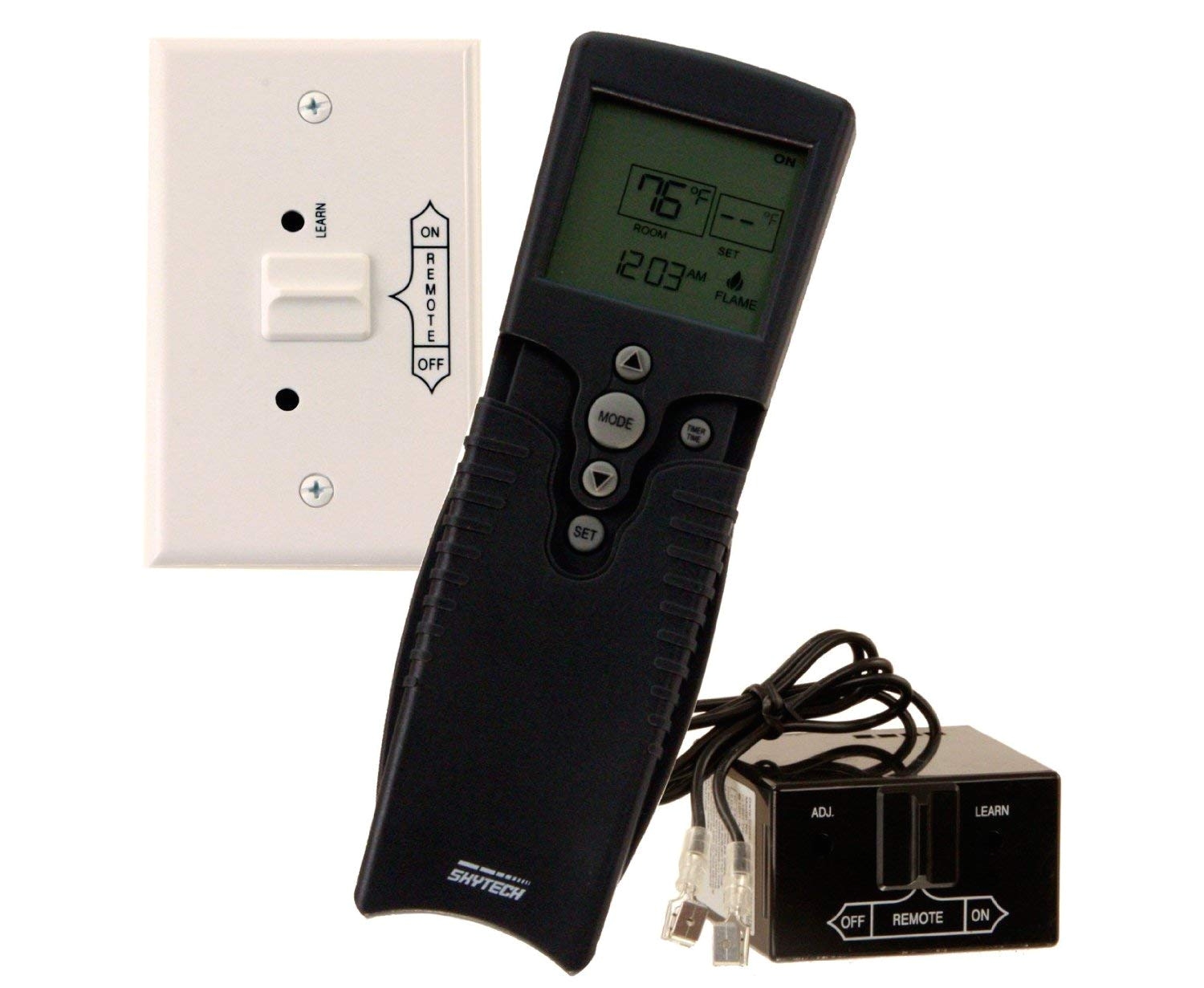 amazon com skytech 9800323 sky 3002 fireplace remote control with timer thermostat industrial scientific
