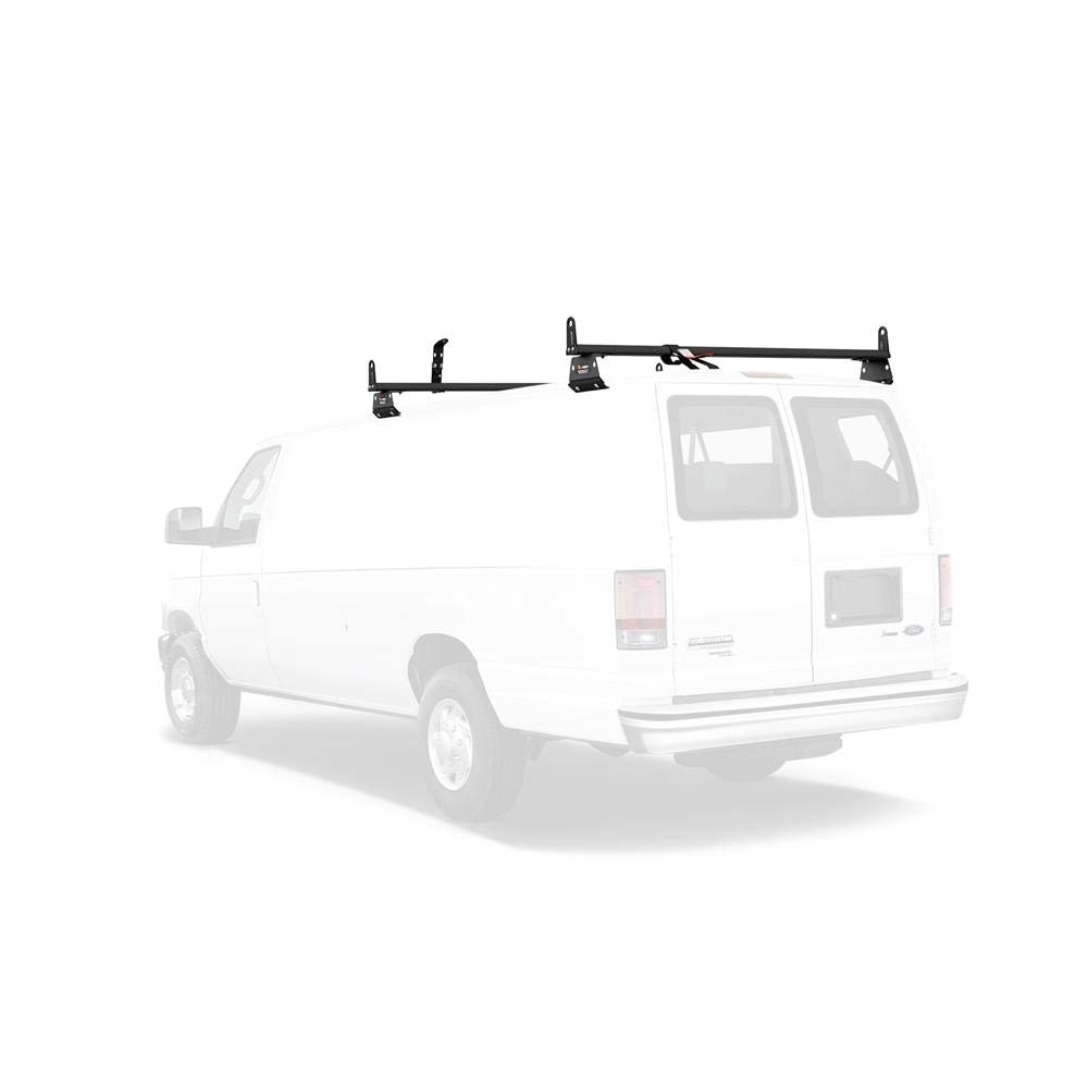 amazon com vantech aluminum h3 rack 2 bar system for a chevy express 1996 on automotive