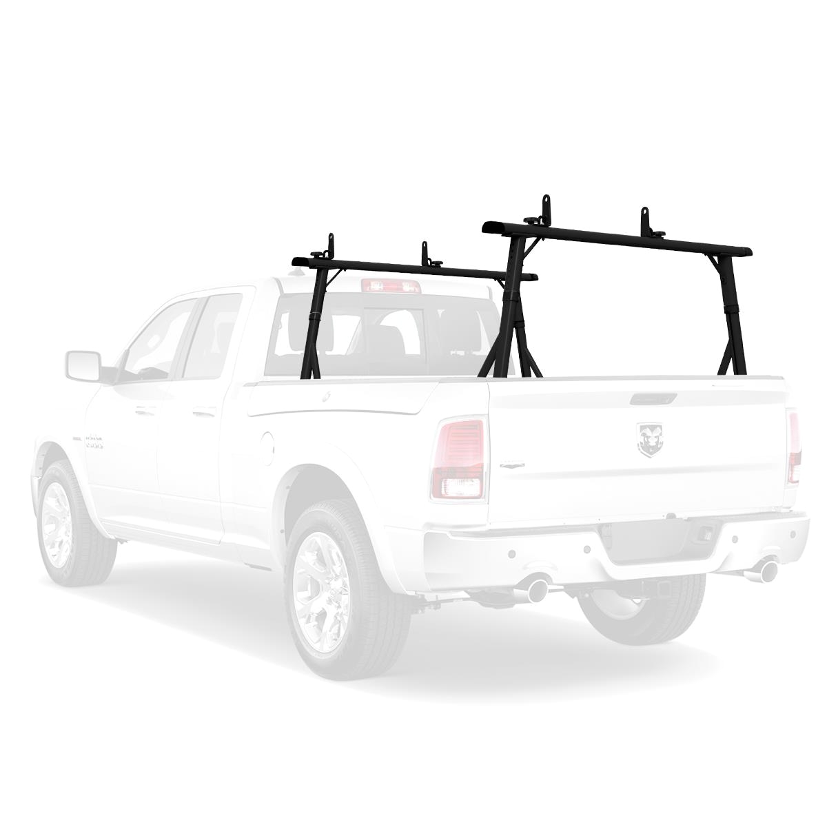 vantech p3000 aluminum ladder rack system fits ram rambox pickup truck black