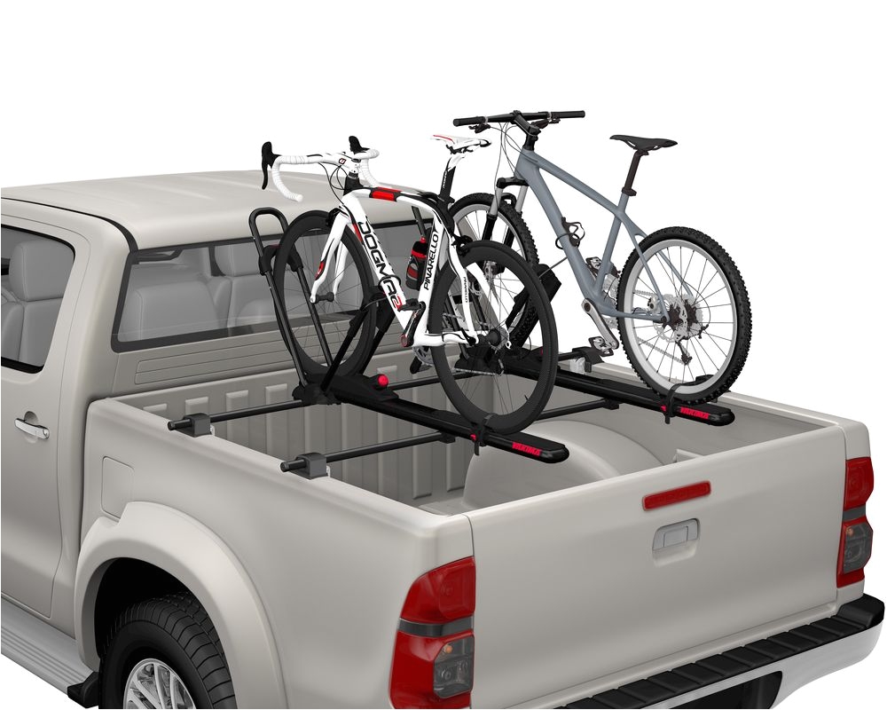 yakima bedrock bike rack the proprietary yakima bedrock pickup truck bed rack