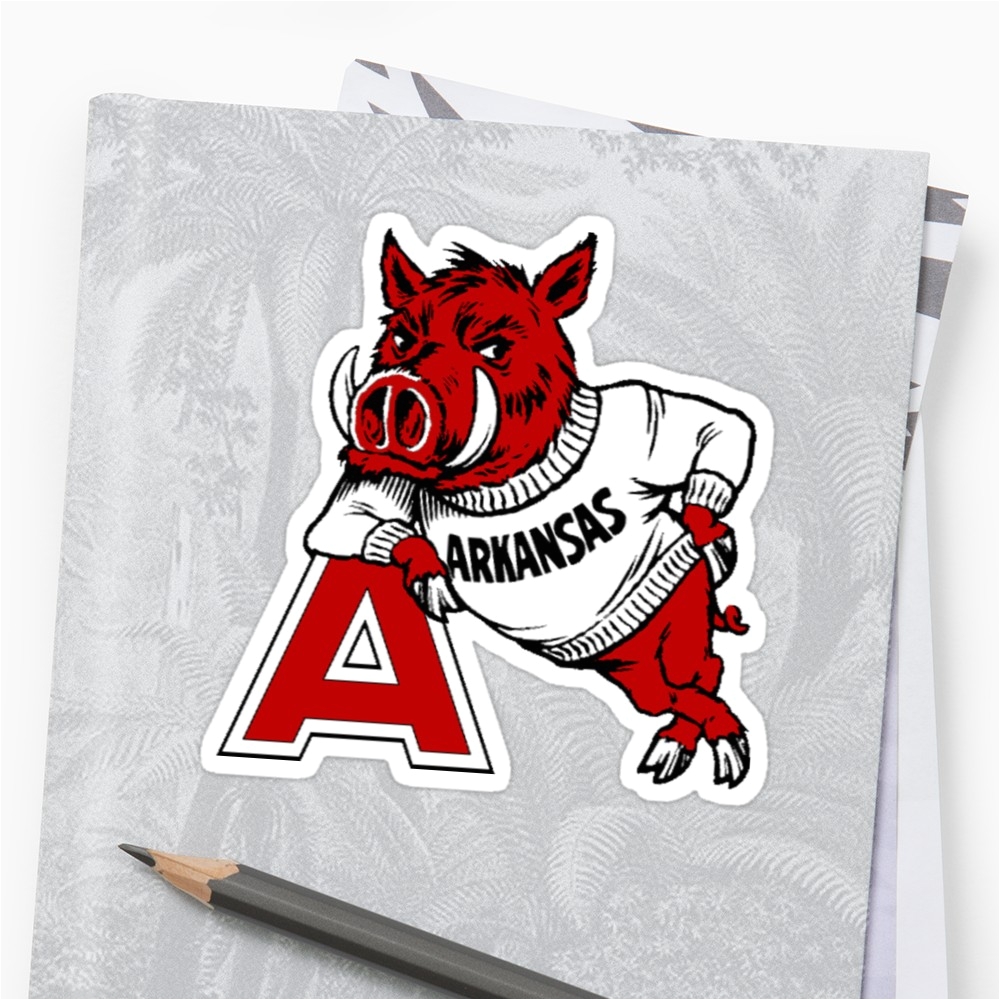 vintage arkansas razorback by cpetigna