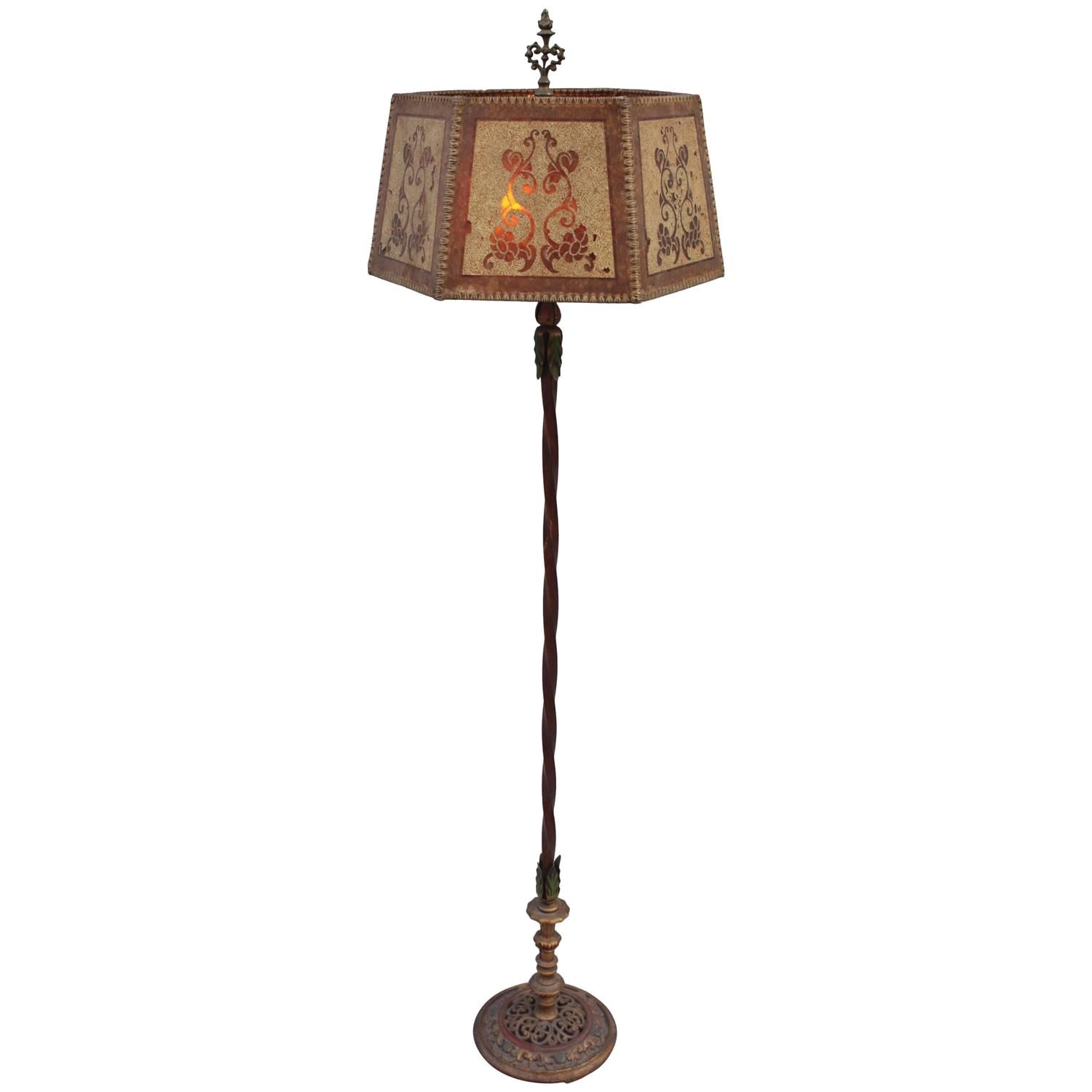 1920s elegant spanish revival floor lamp from a unique collection of antique and modern floor lamps at