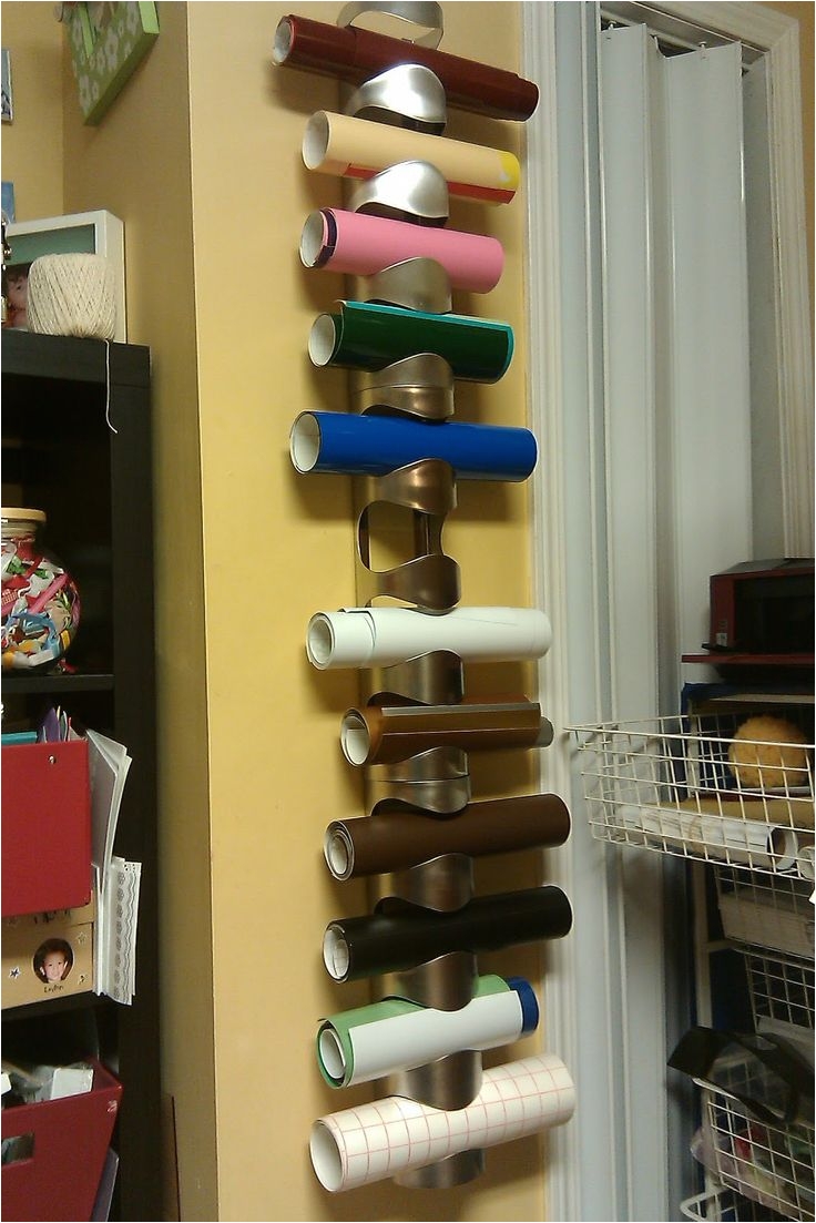 Vinyl Roll Racks Storage 100 Best organiseren Scrapspullen Images On Pinterest Craft Rooms