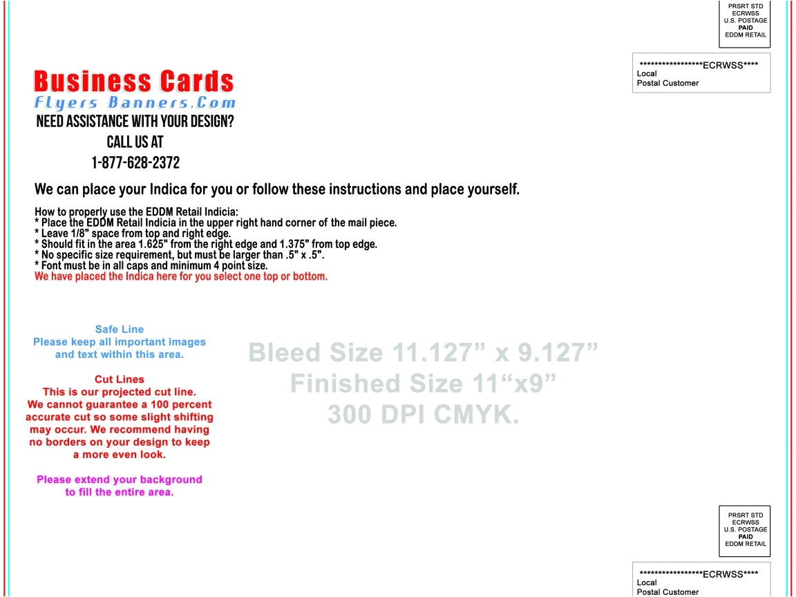 Vistaprint Rack Card Size Colorful Template Business Gift