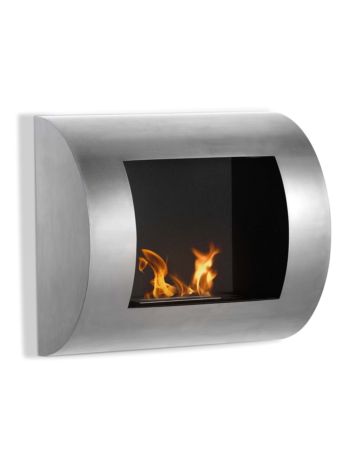 ignis luna wall mount ventless ethanol fireplace as shown