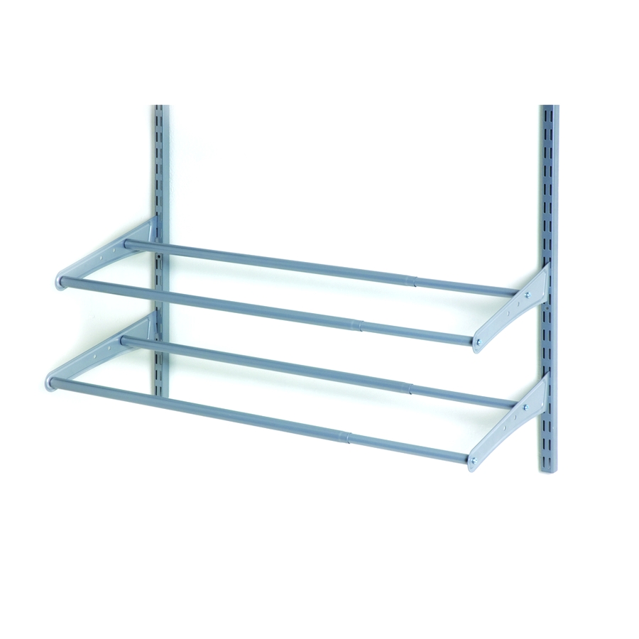 Wall Mounted Shoe Rack Lowes Shelves Shop Closetmaid In W X H Wire Wall Lowes Shelving