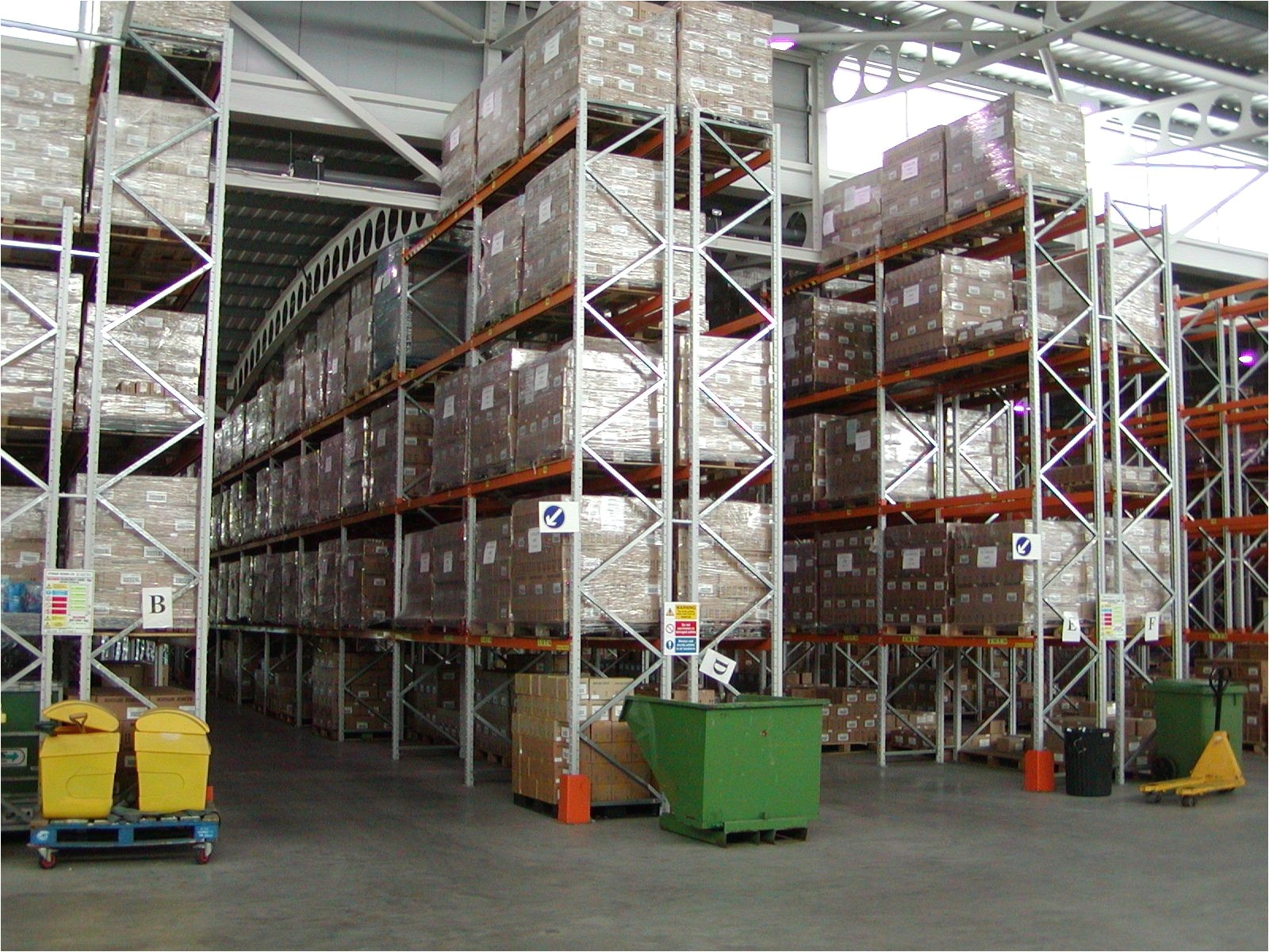 Warehouse Racking Nets Large Pallet Racking Installation In Baglan south Wales Nr Swansea