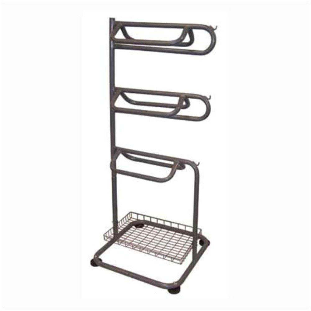 amazon com saddle rack space saving rack holds 3 saddles pads bridals halters includes a wire basket for horse grooming supplies sports outdoors