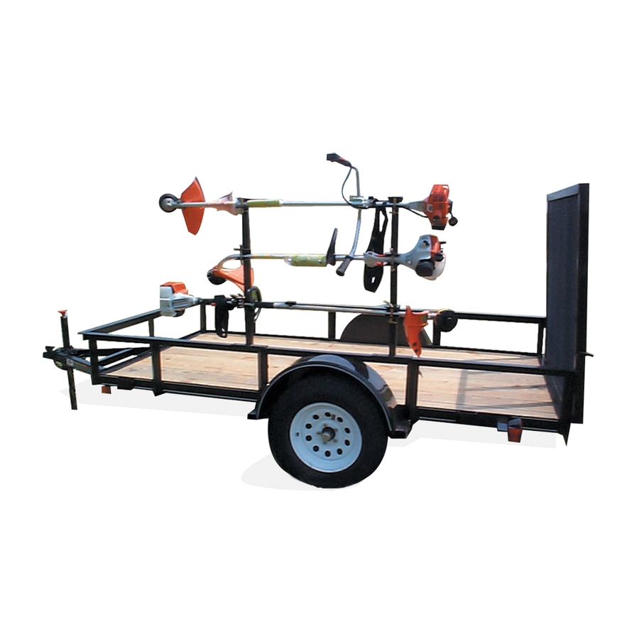 carry on trailer 14 in weed trimmer rack