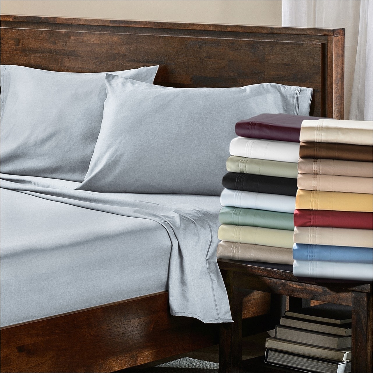 shop superior egyptian cotton 650 thread count deep pocket solid sheet set on sale free shipping today overstock com 3308477