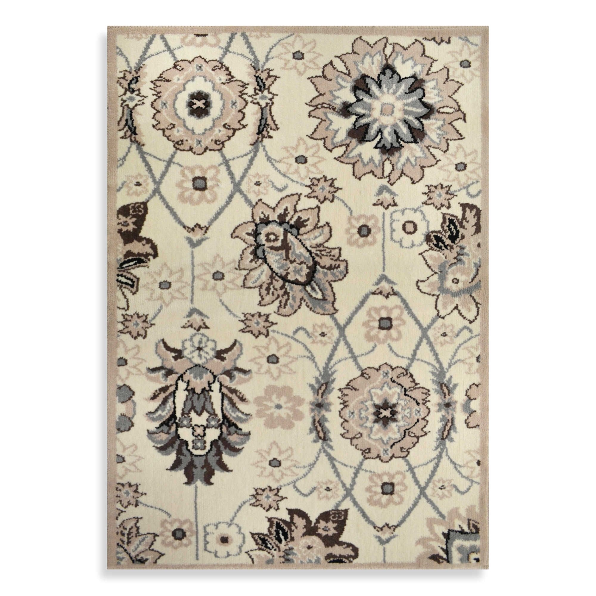 Westwood Floral Accent Rug Westwood Traditional Floral Accent Rug In Ivory Home Decor