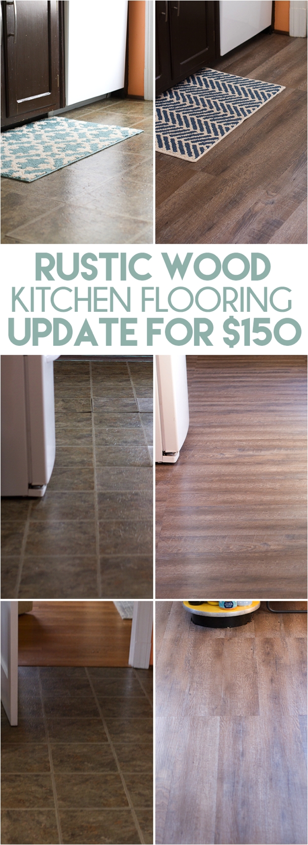 inexpensive flooring options for kitchen lovely diy rustic wood plank flooring for cheap how we replaced