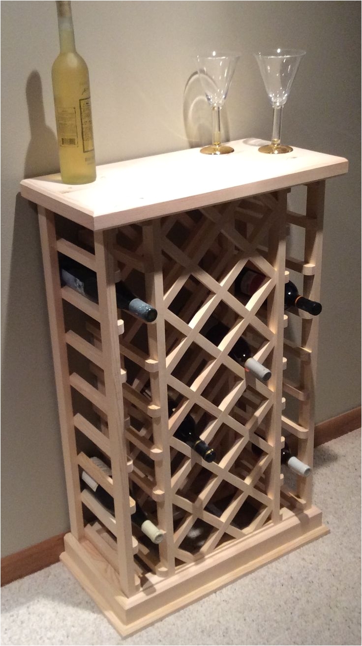 this wine rack measures 25 long 39 1 4 high and 12