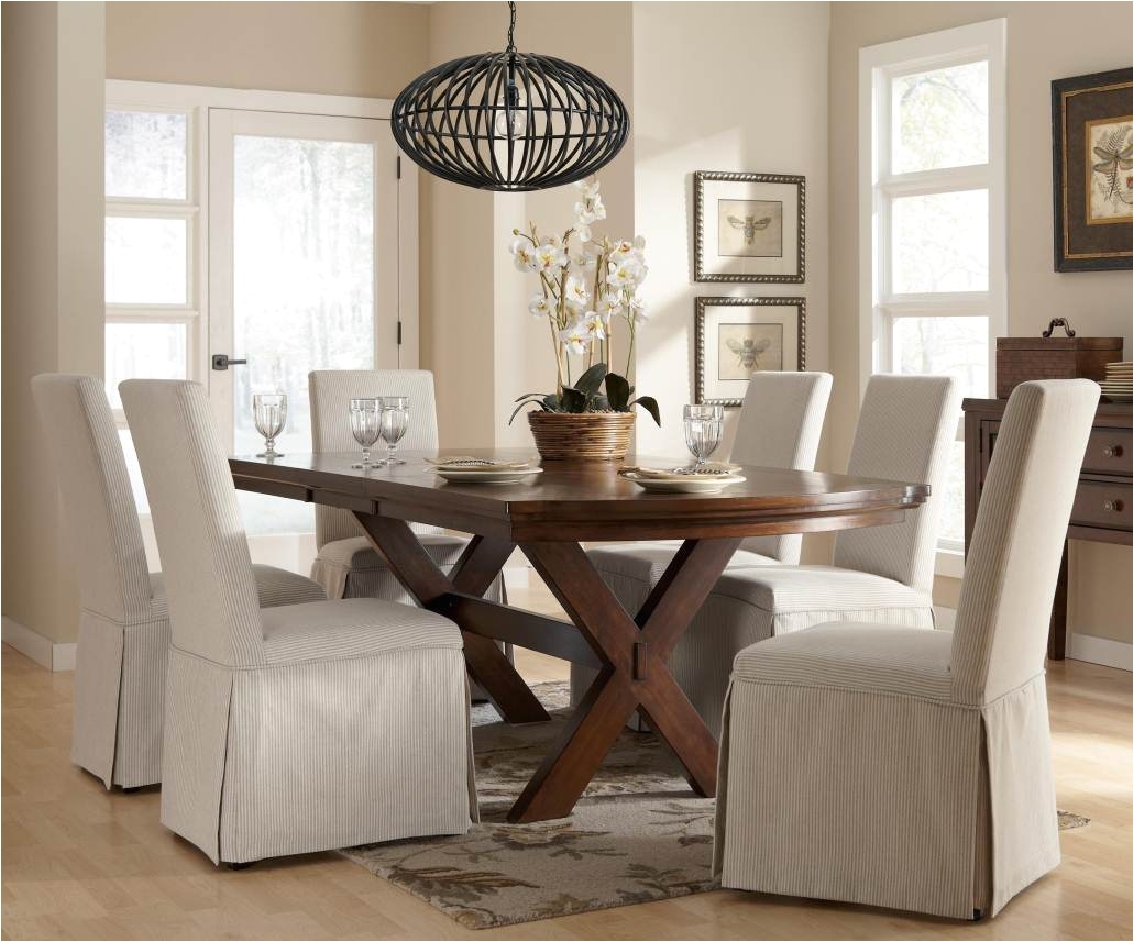 White Linen Parson Chair Slipcovers Dining Room Slipcover Maribo Intelligentsolutions Co