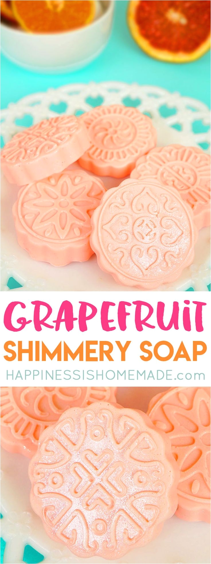 make a batch of this diy grapefruit soap in just 10 minutes and wake up your