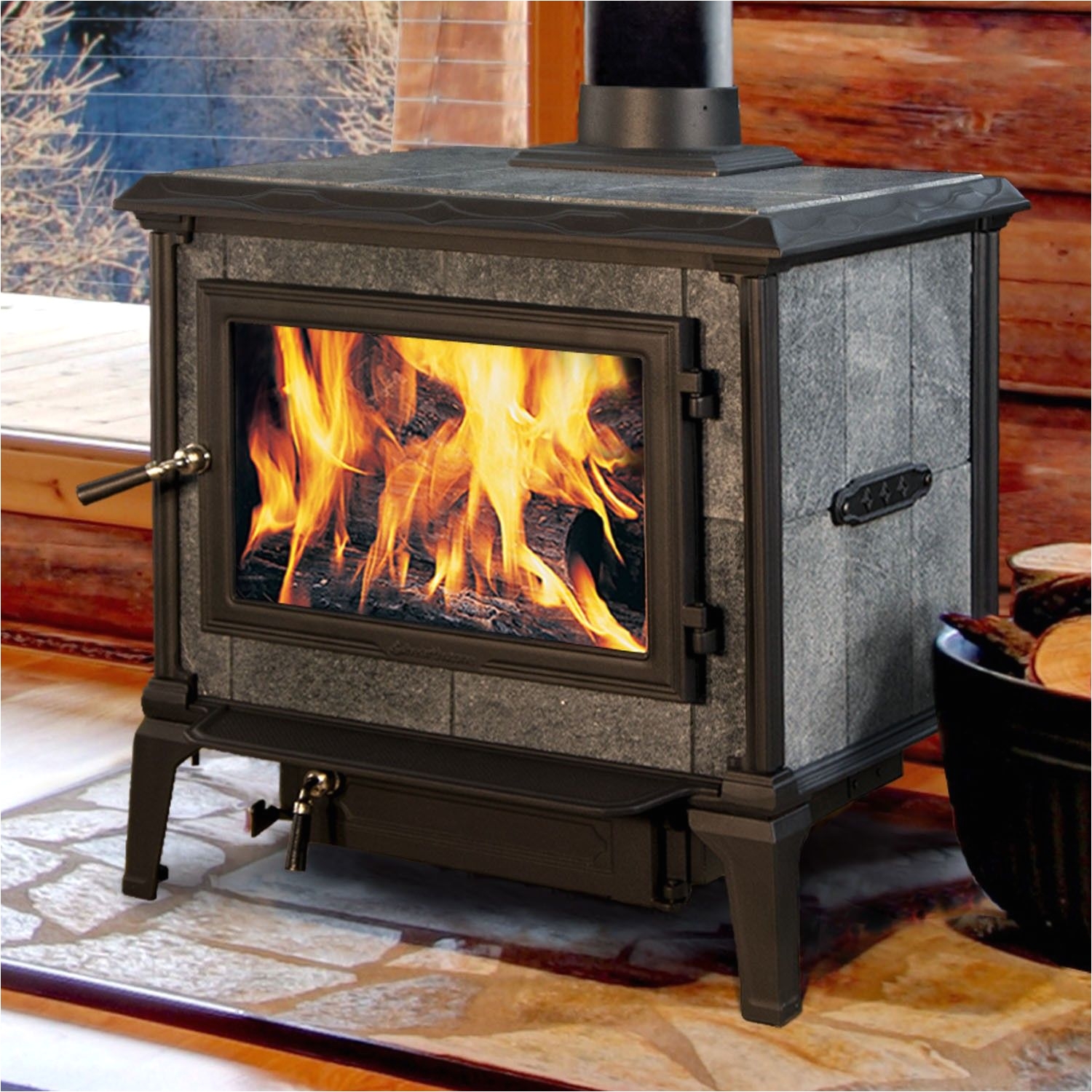 mansfield 8012 wood stove by hearthstone heats up to 2500 sq ft available from rich s for the home http www richshome com