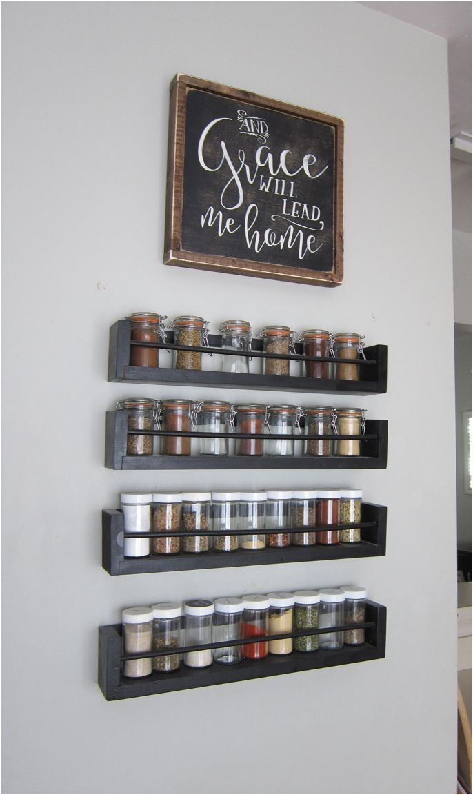 Wood Spice Rack for Wall Kitchen Wall Spice Rack Small Changes Big Impact Pinterest