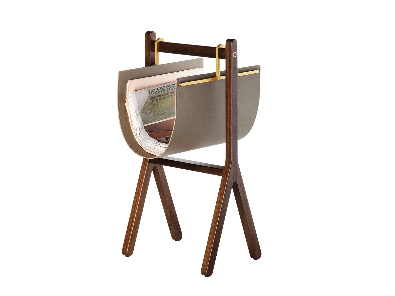 solid wood magazine rack ren magazine rack by poltrona frau