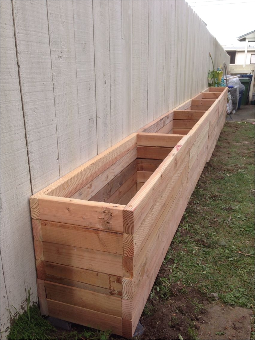 2x4 planter box our backyard is narrow so we want to take advantage of our south facing fence