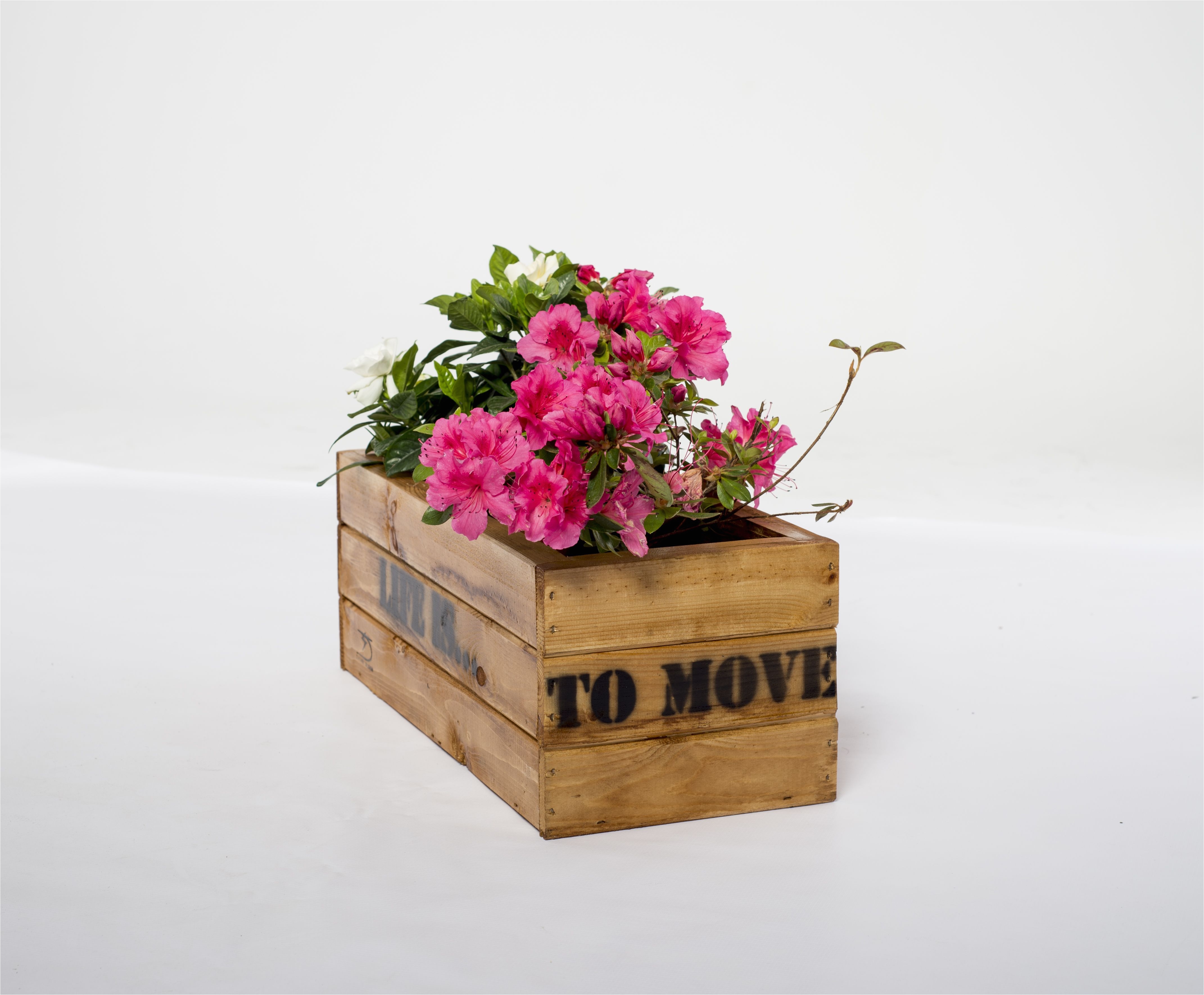 handmade wooden flower box