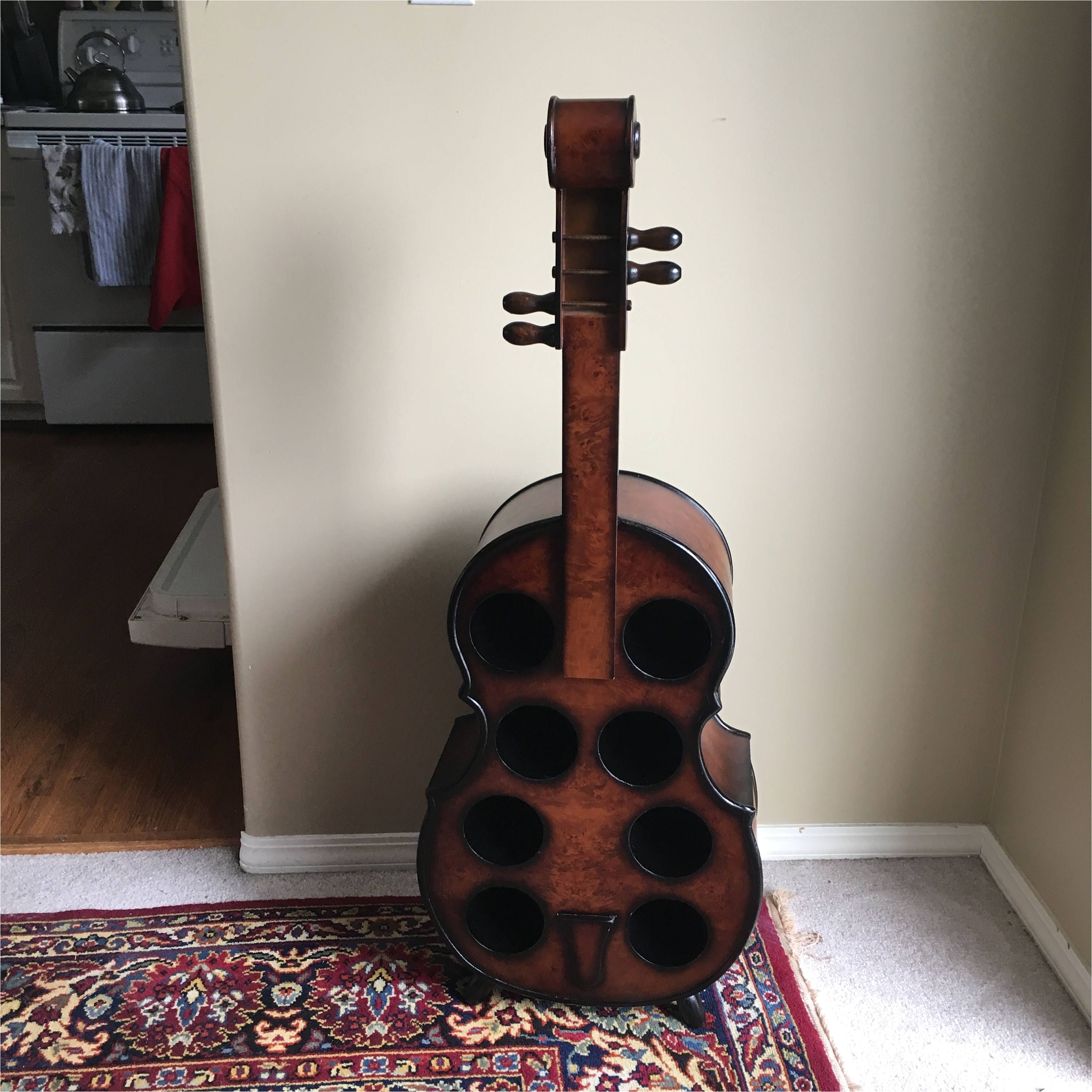 Wooden Guitar Wine Rack Wooden Cello Wine Rack by Kerrantiques On Etsy Wooden Cello Wine